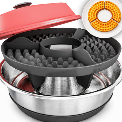 ! AUFGRUND STARKER NACHFRAGE - LIEFERUNG AM 20.03.2026 ! ZauberForm Original Waffeleinsatz kompatibel mit dem Omnia Camping-Backofen – lebensmittelechter & hitzebeständiger Silikon-Waffeleinsatz – Zubehör für Camping, belgische Waffeln