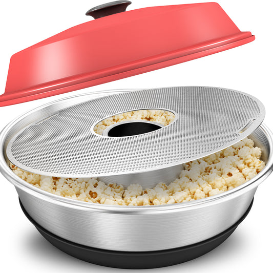 Popcorn Einsatz für Omnia Campingbackofen – Popcorn Stopper aus Edelstahl, perfektes Popcorn ohne Verbrennen, optimale Luftzirkulation