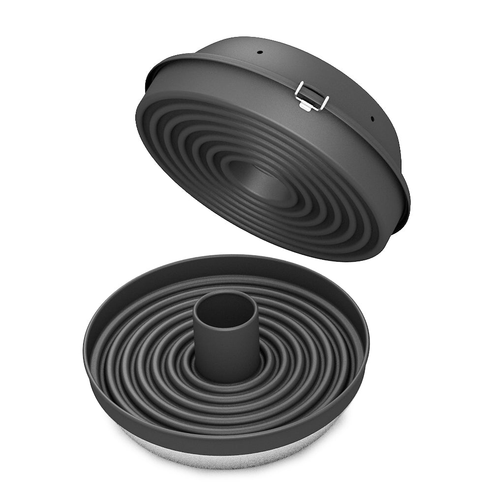CAMPIFORM Camping Kontaktgrill & Campingofen - zum PATENT angemeldete Innovation – 2-in-1 Grill- und Back-System für Campingkocher – beidseitiges Kontaktgrillen, kompakt & modular – für Fleisch, Gemüse, Sandwiches & mehr