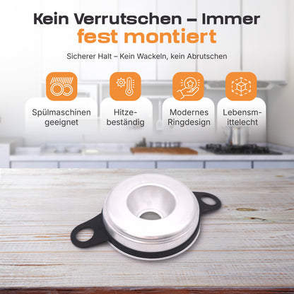 Silikon Haltegriff  kompatibel mit Omnia, Enders Vamo, Crivit - Griff, Griffe - für Camping Backofen – Zubehör - hitzebeständig & spülmaschinenfest